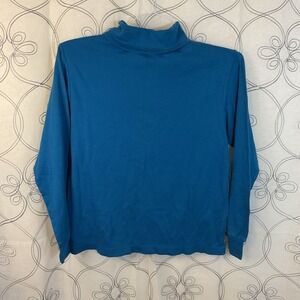 Woman's Ivy club Classics long sleeve‎ blue turtleneck size small